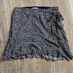 Abercrombie and Fitch Ruffle Wrap Mini Skirt